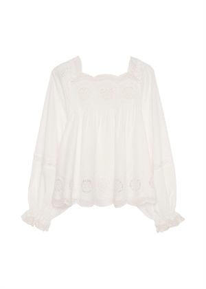 Soleia bluse Offwhite Sissel Edelbo 